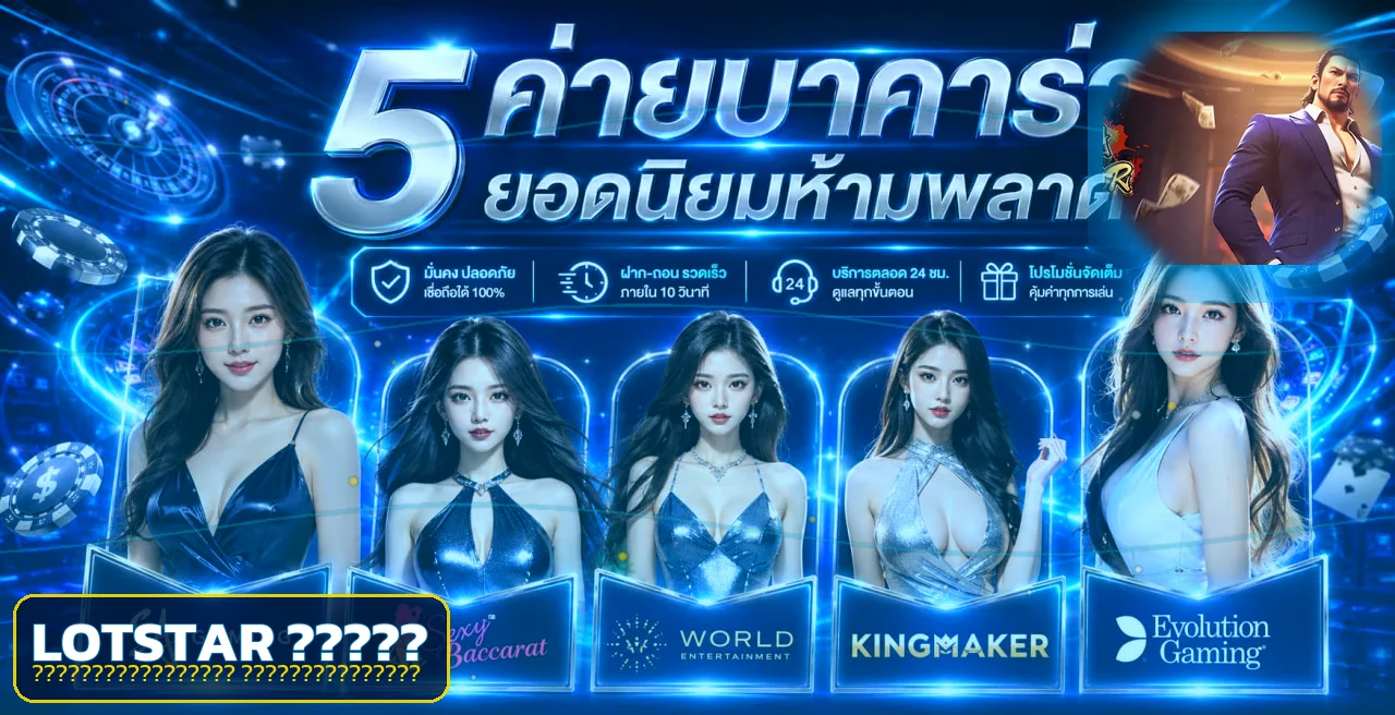 แบนเนอร์ Lotstar สล็อตและค่ายเกม